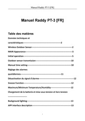 Raddy PT-3 Manual