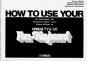 Yamaha Fun-Keyboard TYU-30 Manual De Instrucciones