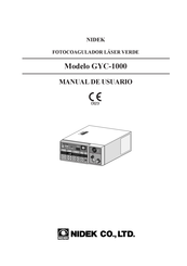 Nidek GYC-1000 Manual De Usuario