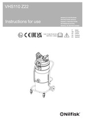 Nilfisk VHS110 Z22 Manual De Instrucciones