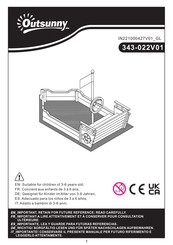 Outsunny 343-022V01 Instrucciones De Montaje