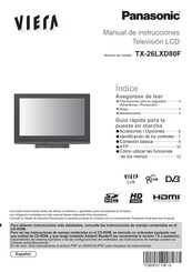 Panasonic TX-26LXD80F Manual De Instrucciones