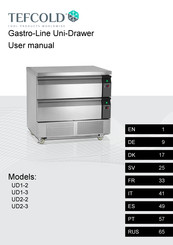 Tefcold Gastro-Line UD1-2 Manual Del Usuario