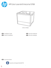 HP Color LaserJet Enterprise 5700dn Guia De Instalacion
