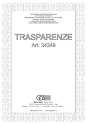 Gessi TRASPARENZE 34349 Instrucciones De Instalación