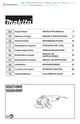 Makita 9558HNRGX1 Manual De Instrucciones