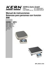 KERN MPC 300K-1LM Manual De Instrucciones