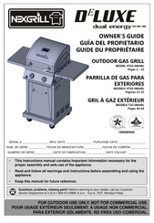 Nexgrill DELUXE 720-0864B Guia Del Propietario