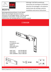 KWC Z.536.828 Instrucciones De Montaje Y Servicio