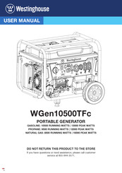 Westinghouse WGen10500TFc Manual Del Usuario