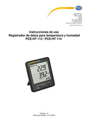 PCE Instruments PCE-HT 112 Instrucciones De Uso