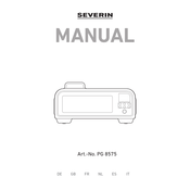 SEVERIN PG 8575 Manual