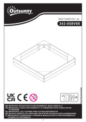 Outsunny 343-058V00ND Instrucciones De Montaje