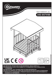 Outsunny 343-057V00 Instrucciones De Montaje