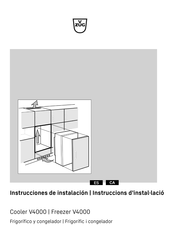 V-ZUG Cooler V4000 178KG Instrucciones De Instalación