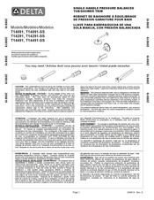 Delta Tommy T14091 Manual Del Usuario