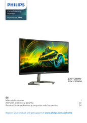 Philips Momentum 5000 27M1C5500VL Manual De Usuario