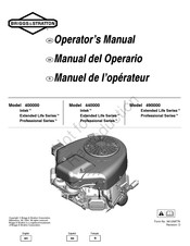 Briggs & Stratton Intek Extended Life Serie Manual Del Operario