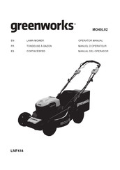 GreenWorks 450CFM Manual Del Operador