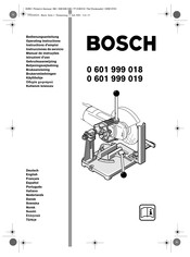 Bosch TT 018 Instrucciones De Servicio