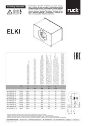 Ruck Ventilatoren ELKI 10050 E2 10 Manual De Instrucciones