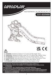 Aiyaplay 331-035V00 Instrucciones De Montaje