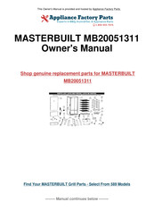 Masterbuilt MB25050217 Manual De Instrucciones