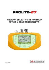 Promax PROLITE-67 Manual De Instrucciones