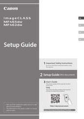 Canon imageGLASS MF465dw Guía De Configuración