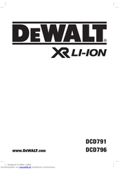 DeWalt DCD796N Traducido De Las Instrucciones Originales