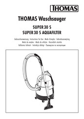 Thomas SUPER 30 S AQUAFILTER Modo De Empleo