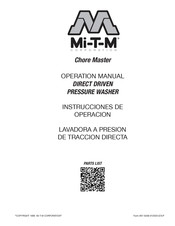 Mi-T-M Corporation Chore Master CM-3200-0MMB Instrucciones De Operación