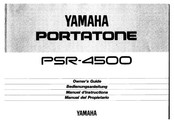 Yamaha Portatone PSR-4500 Manual Del Propietário