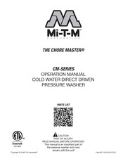 Mi-T-M Corporation THE CHORE MASTER CM-3000-4MMC Manual Del Operador