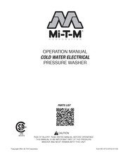 Mi-T-M Corporation ChoreMaster CM-1400-1MEH Manual Del Operador