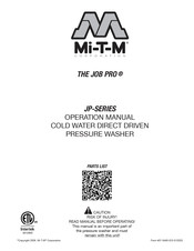 Mi-T-M Corporation THE JOB PRO JP-2703-3MMB Manual Del Operador