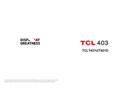 TCL 403 Manual Del Usuario