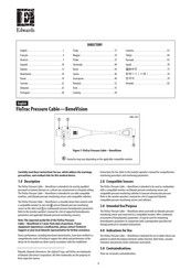 Edwards FloTrac Pressure BeneVision HMS-1031 Guia De Inicio Rapido