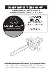 Bad Boy CS300-14 Manual Del Propietario U Operador