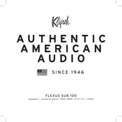 Klipsch FLEXUS SUB 100 Manual Del Usuario