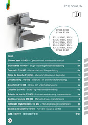 Pressalit PLUS 310/450 Instrucciones De Uso Y Mantenimiento