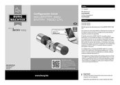 BURG-WACHTER secuENTRY easy ENTRY 7600 CYL Configuración