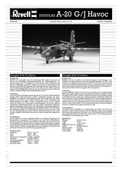 REVELL DOUGLAS A-20 G/J Havoc Instrucciones De Montaje