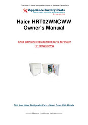 Haier HRT02WNC Manual Del Usuario