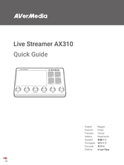 Avermedia Live Streamer AX310 Manual Del Usuario