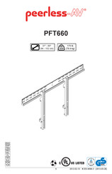 peerless-AV PFT660 Instrucciones De Montaje E Instalación