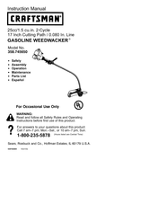 Craftsman WEEDWACKER 358.745650 Manual De Instrucciones