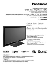 Panasonic Viera TC-42PX14 Guia De Inicio Rapido