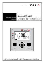 Knick Stratos MS A405N Manual De Usuario