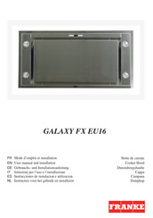 Franke GALAXY FX EU16 Instrucciones De Instalación E Utilización